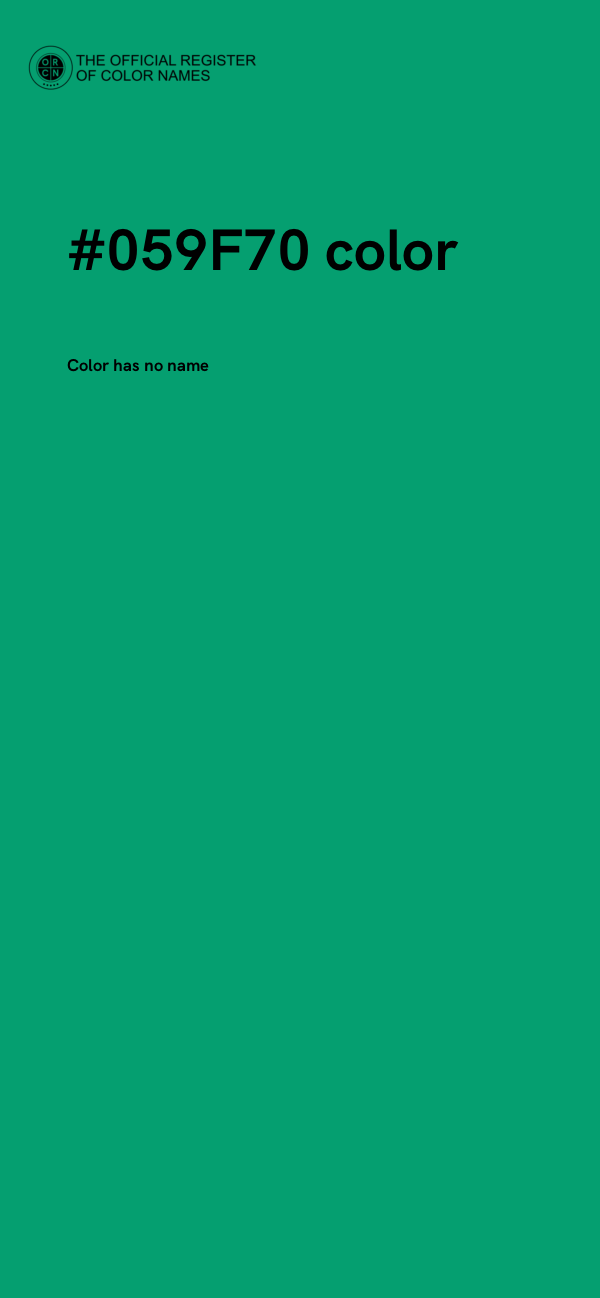 #059F70 color image
