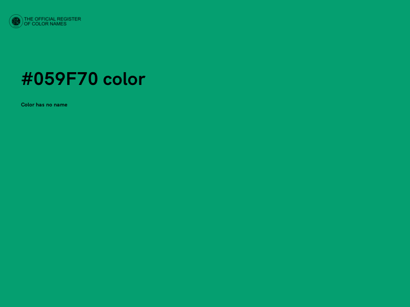 #059F70 color image