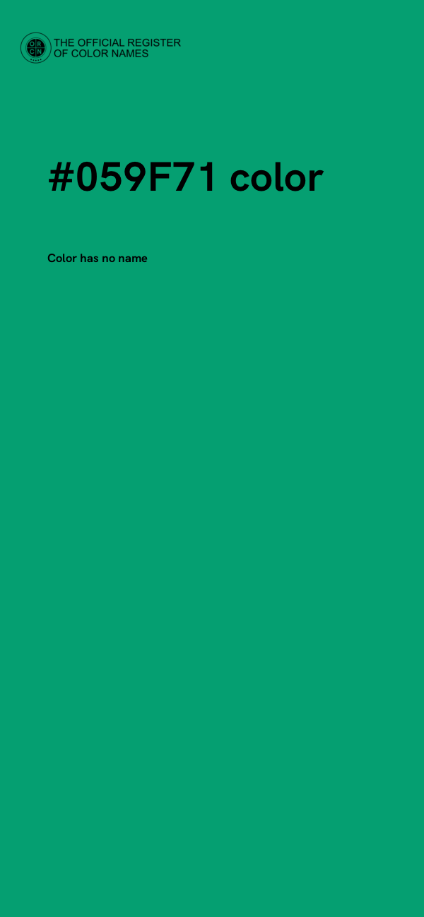 #059F71 color image