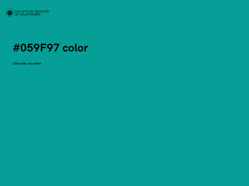 #059F97 color image