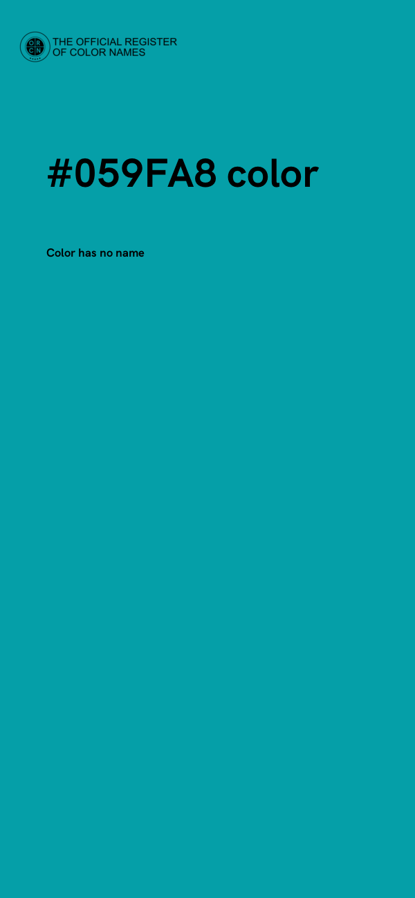#059FA8 color image