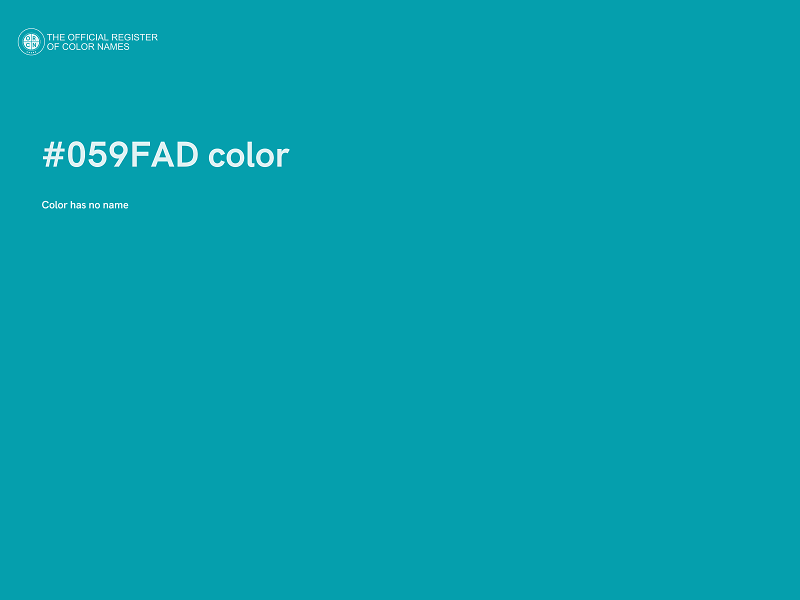 #059FAD color image