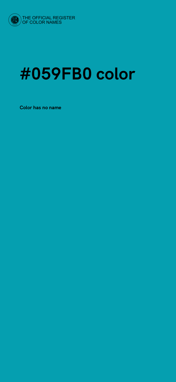 #059FB0 color image