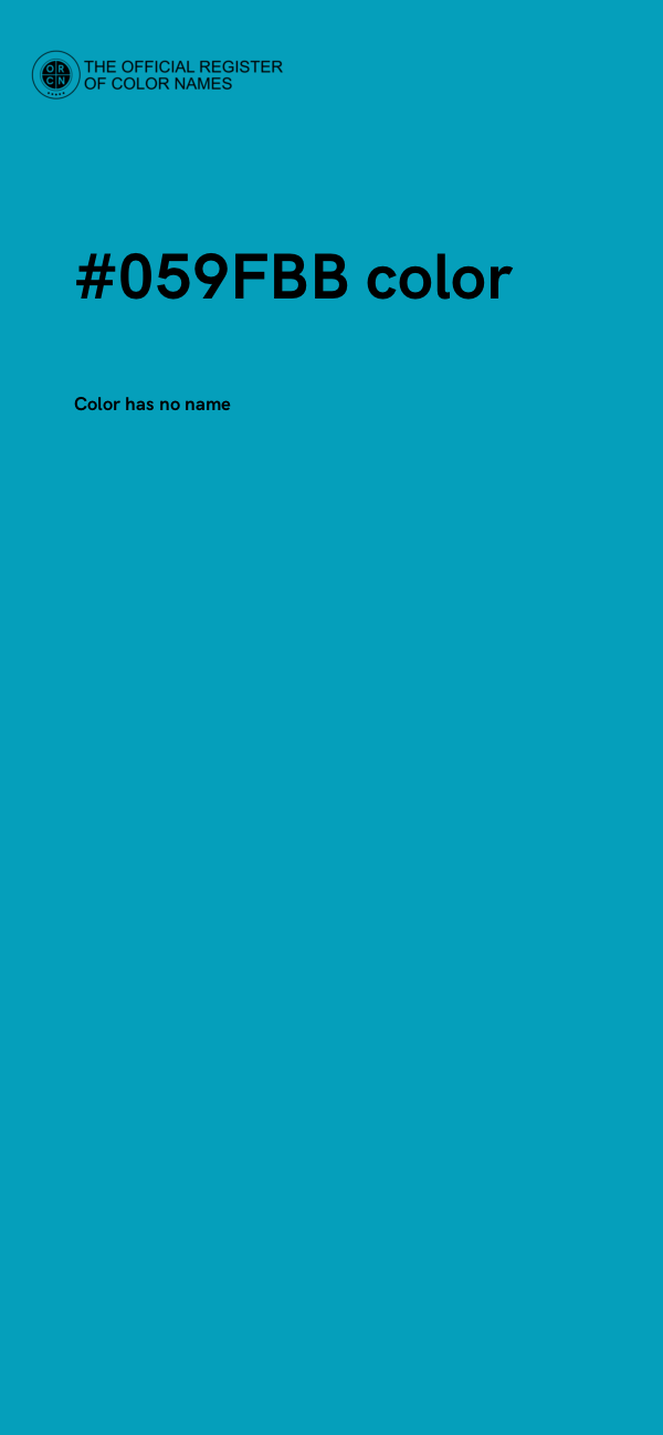 #059FBB color image