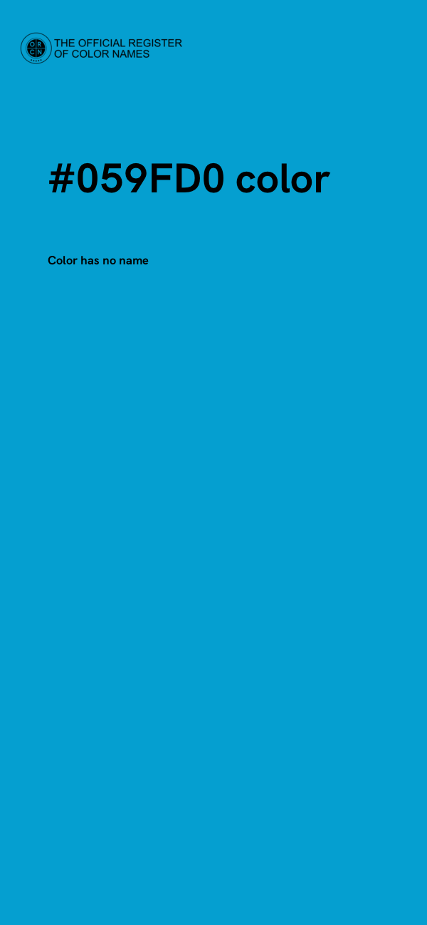 #059FD0 color image