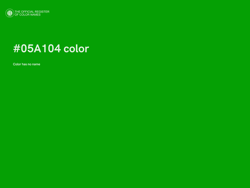 #05A104 color image