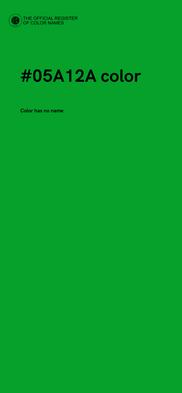 #05A12A color image