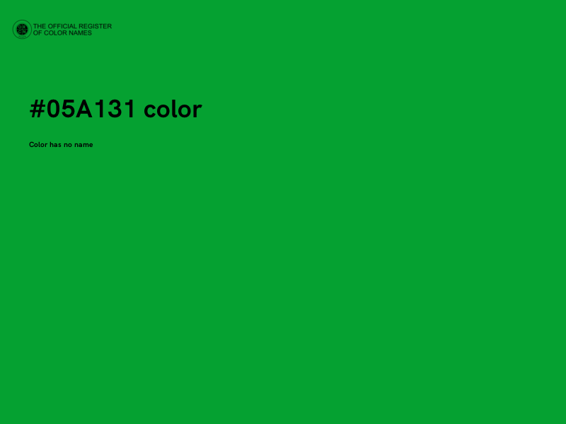 #05A131 color image