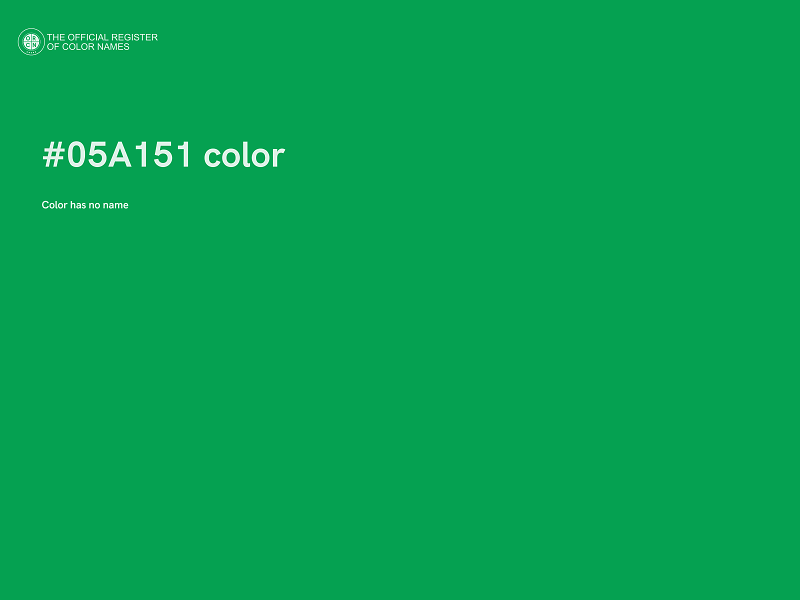 #05A151 color image