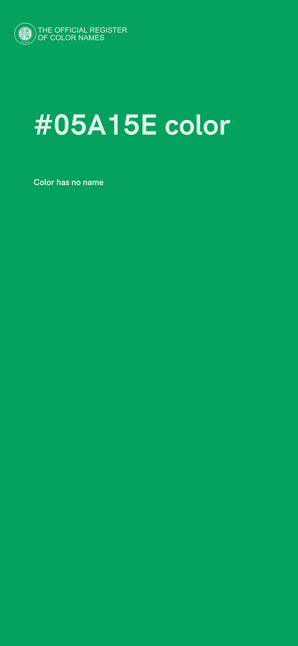 #05A15E color image