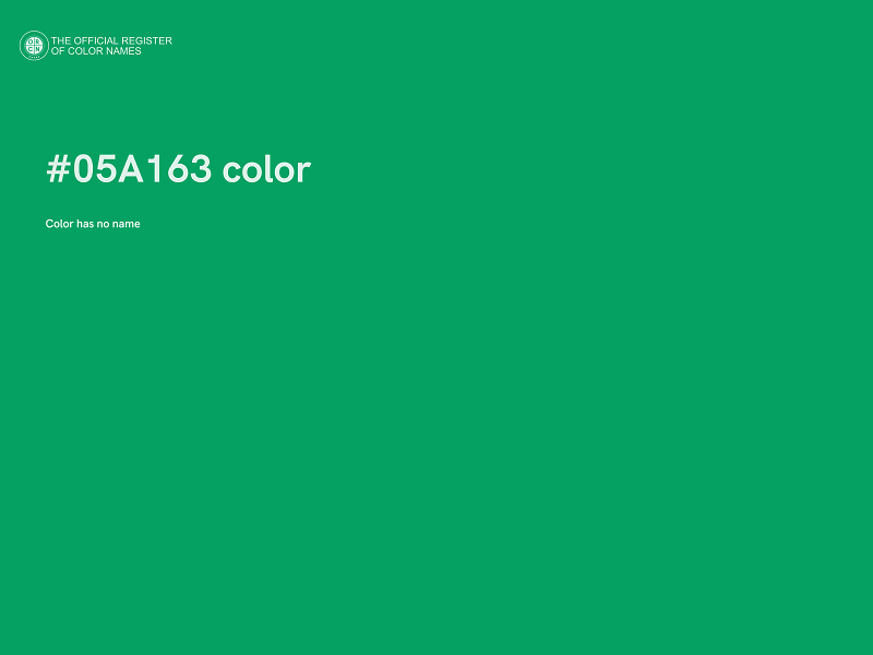#05A163 color image