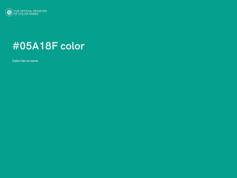 #05A18F color image