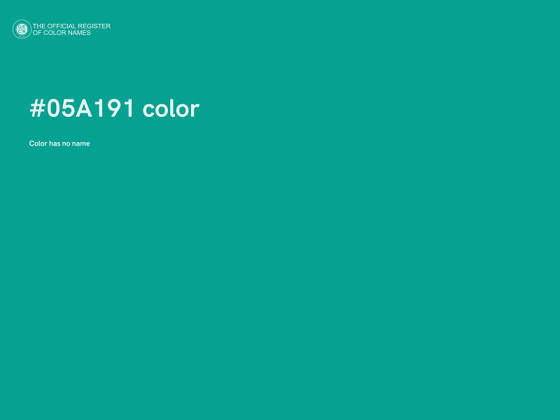#05A191 color image