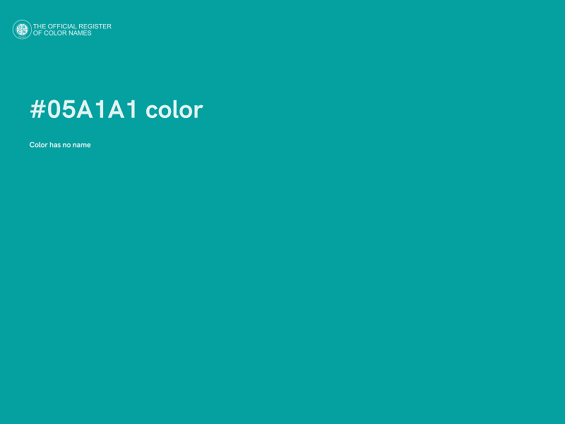 #05A1A1 color image