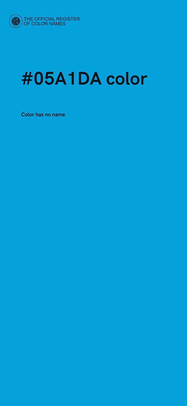 #05A1DA color image