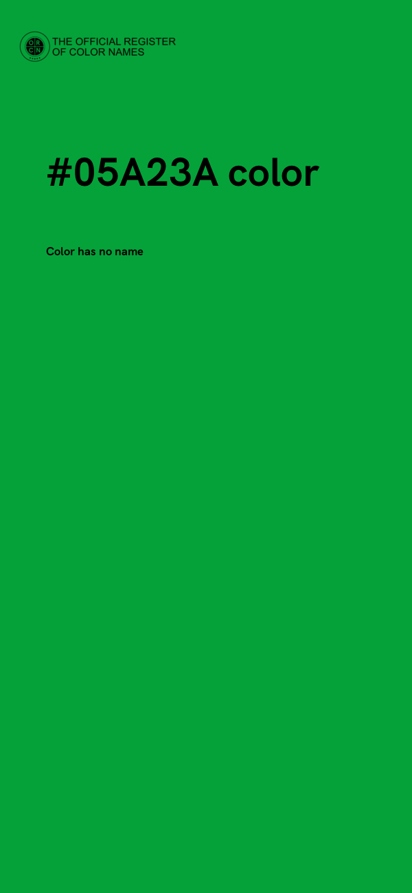 #05A23A color image