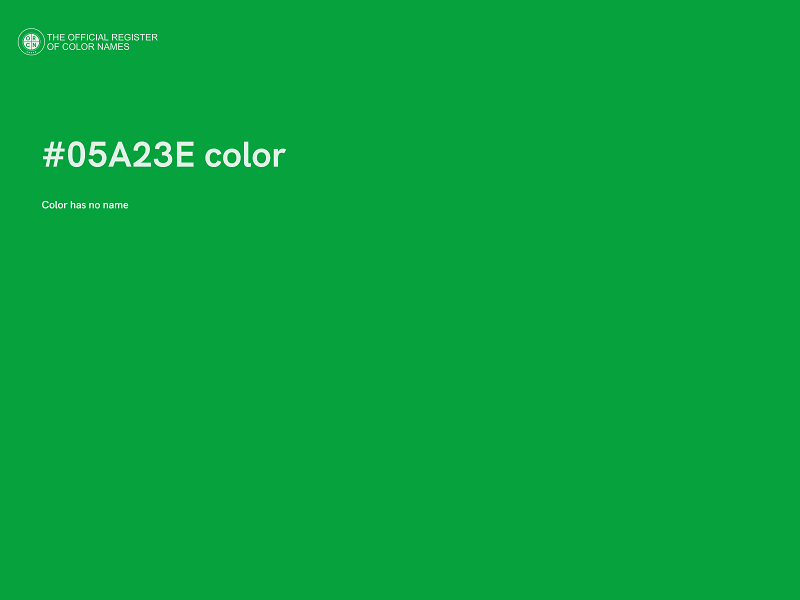 #05A23E color image