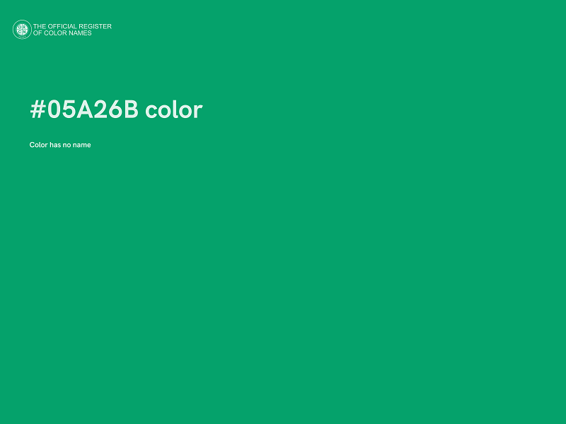 #05A26B color image