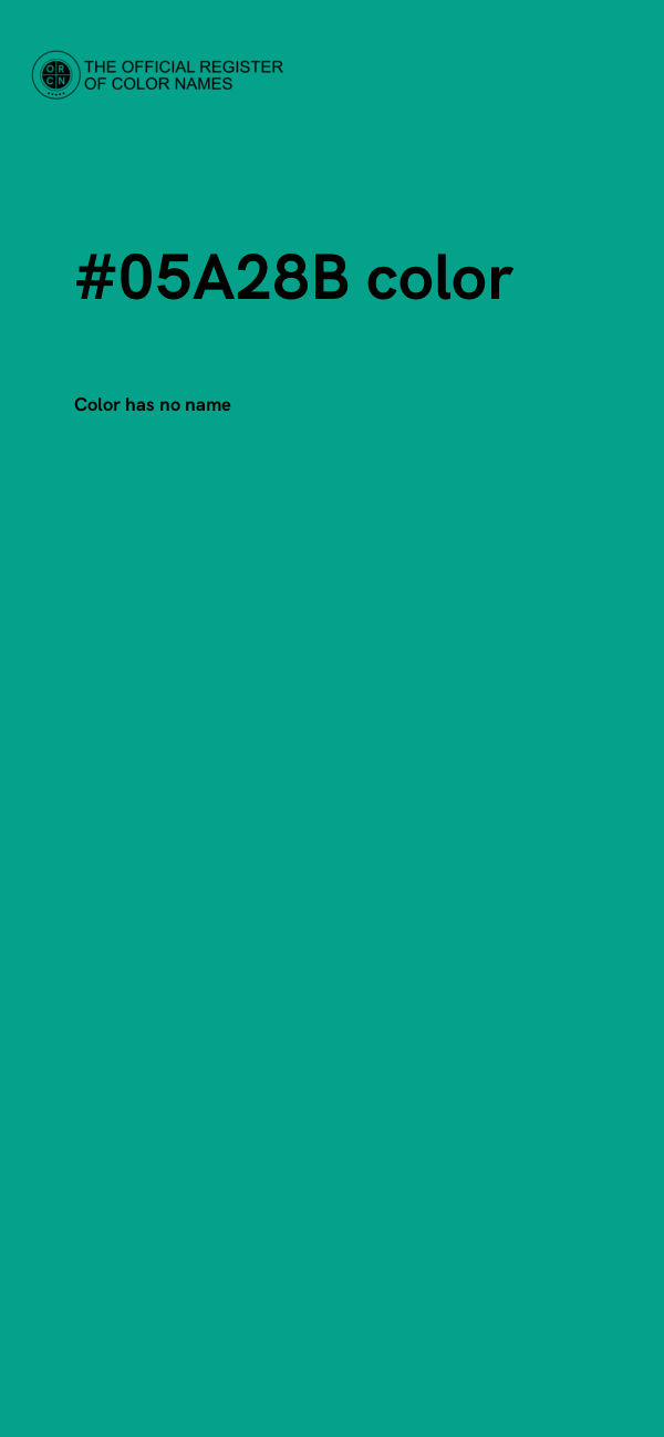 #05A28B color image