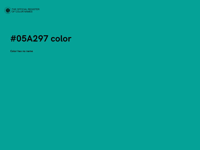 #05A297 color image