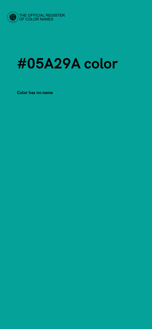#05A29A color image