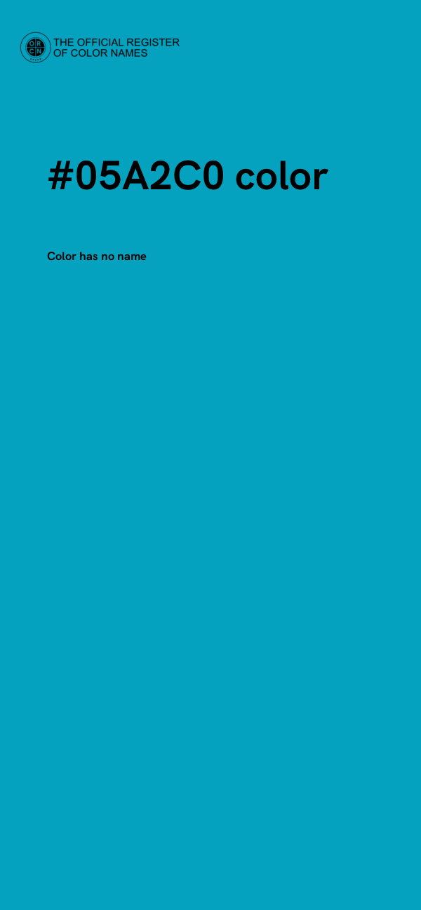 #05A2C0 color image