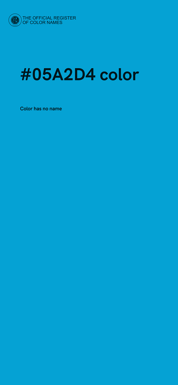 #05A2D4 color image