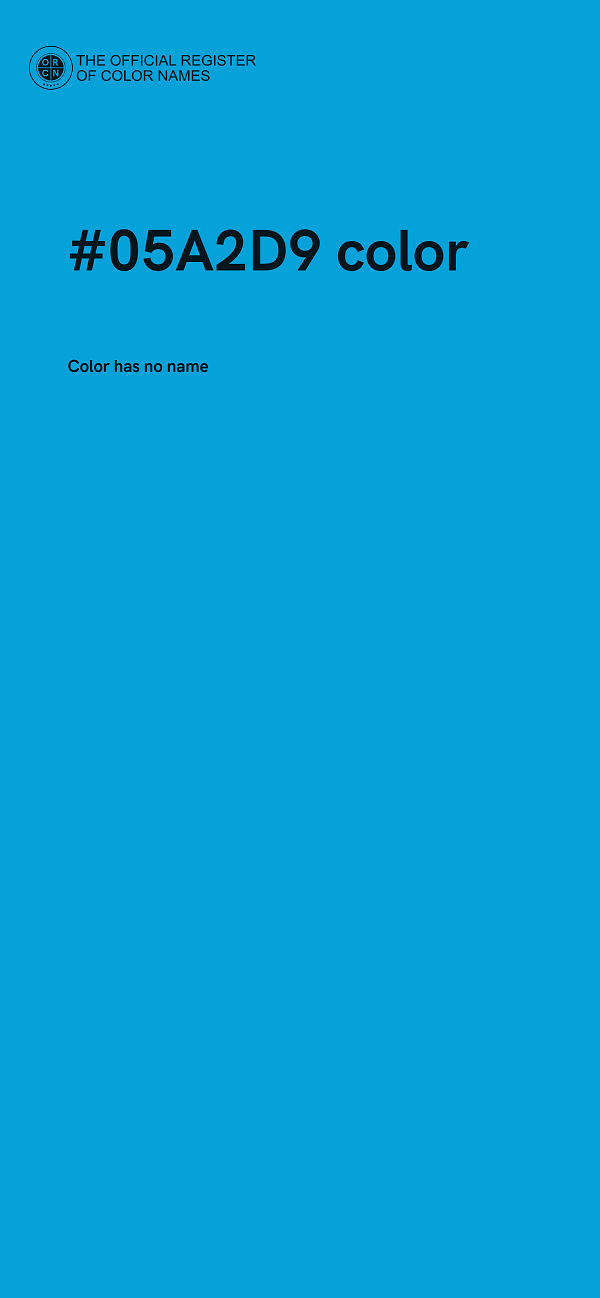 #05A2D9 color image