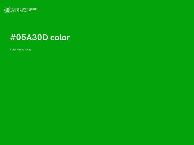 #05A30D color image