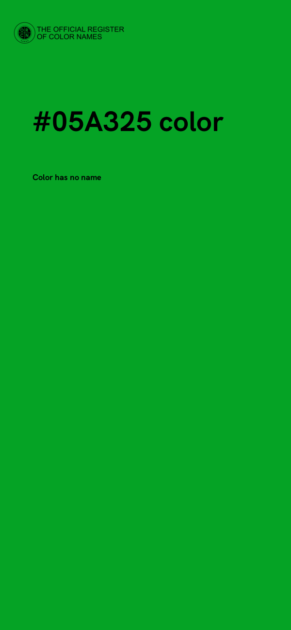#05A325 color image