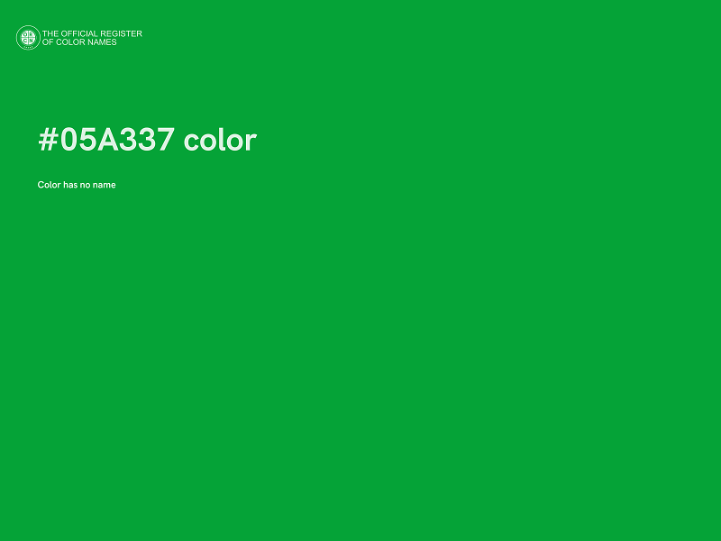 #05A337 color image