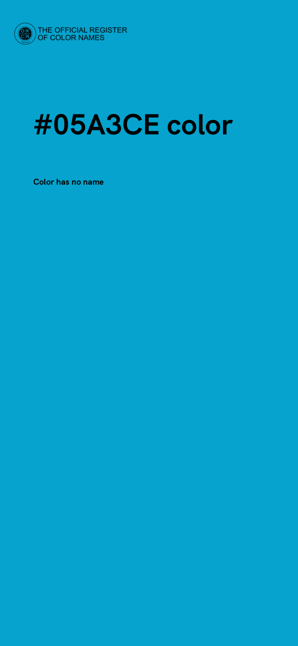 #05A3CE color image