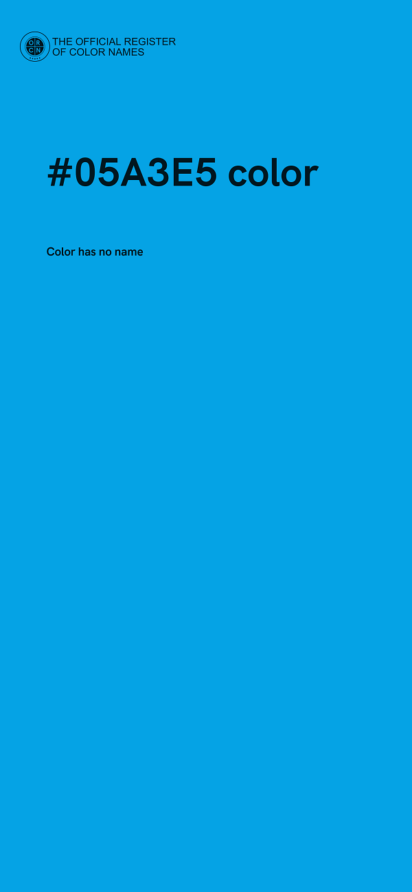#05A3E5 color image