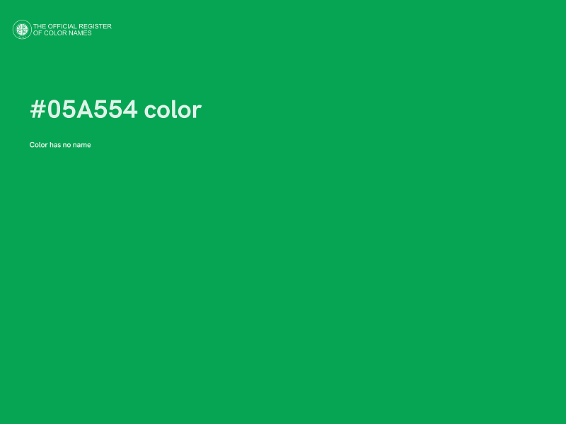 #05A554 color image