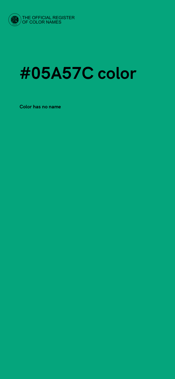 #05A57C color image