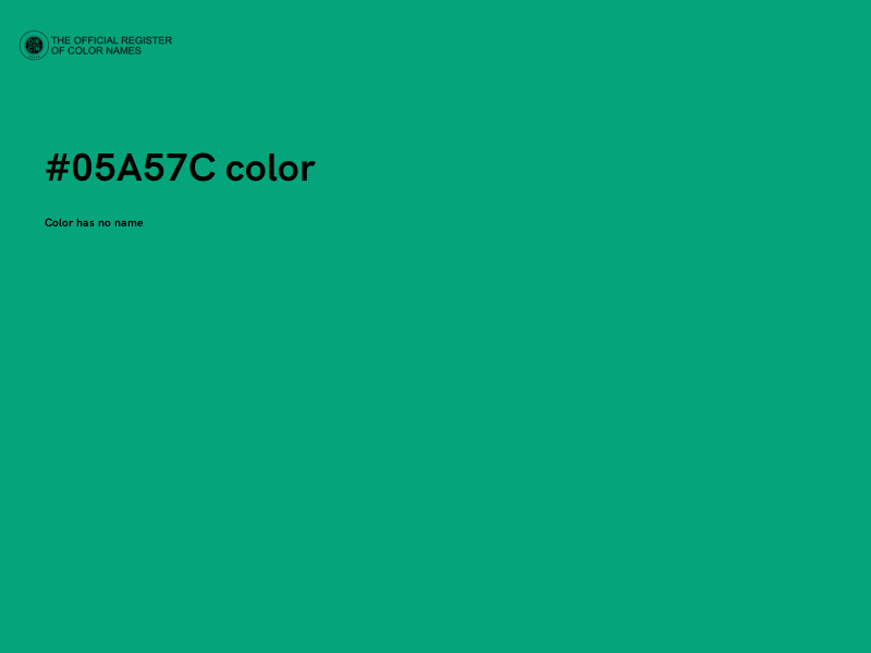 #05A57C color image