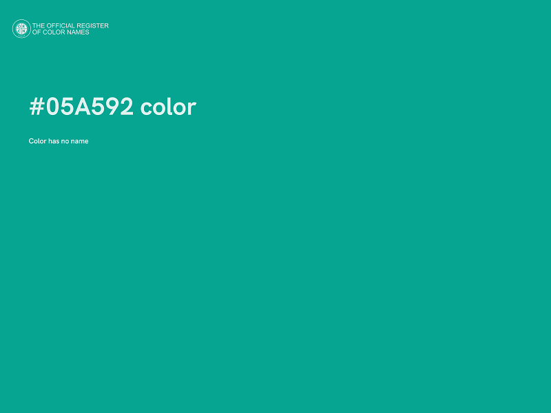 #05A592 color image