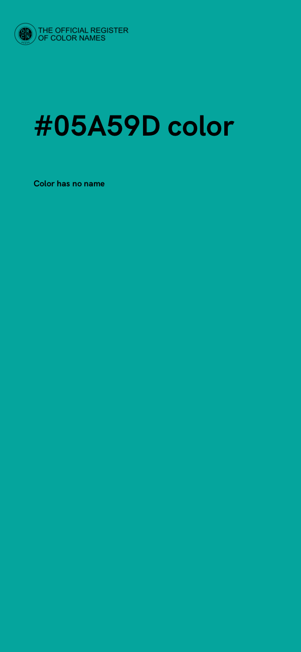 #05A59D color image