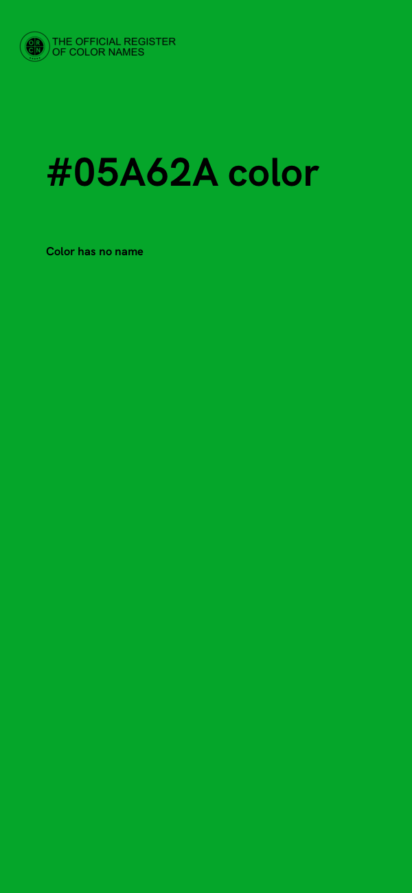 #05A62A color image
