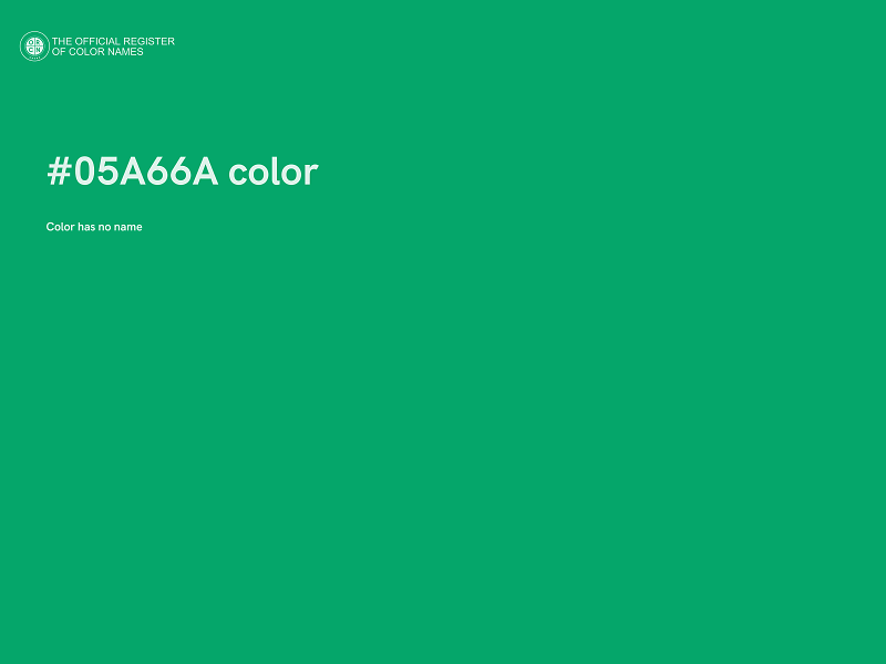 #05A66A color image