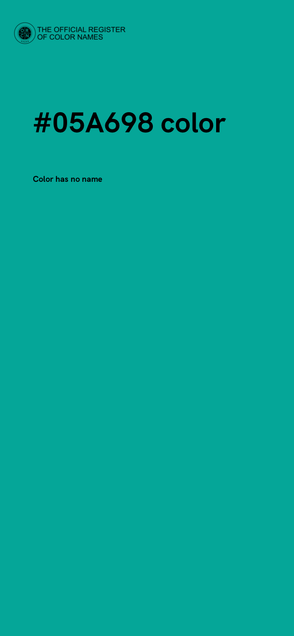 #05A698 color image
