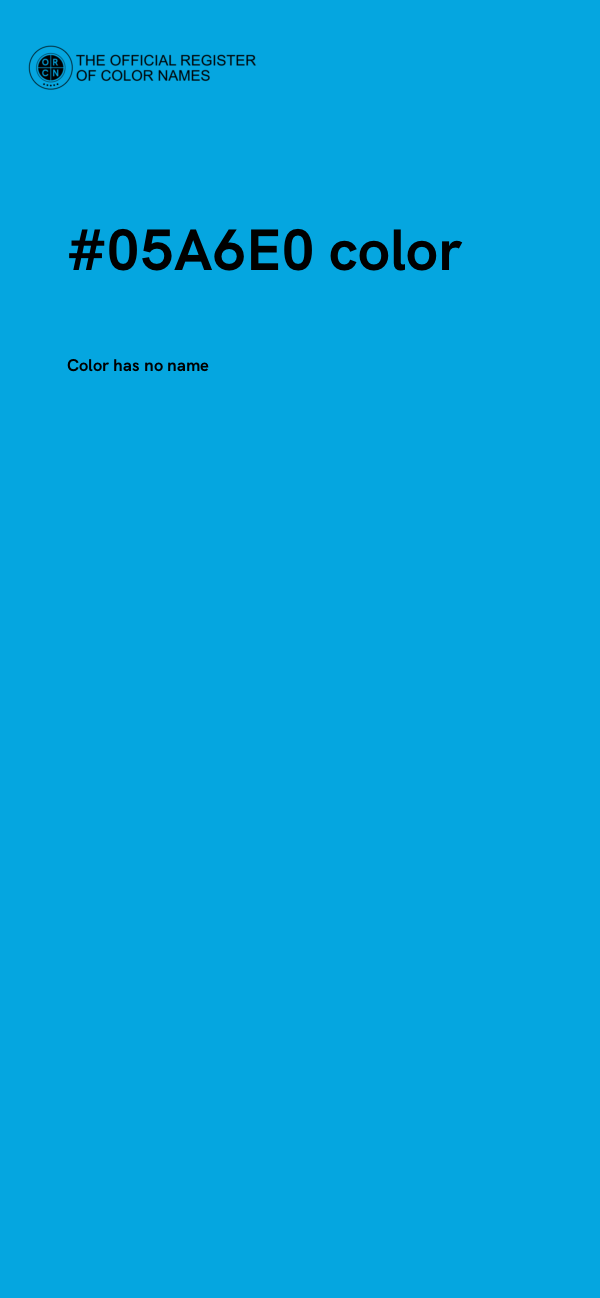 #05A6E0 color image