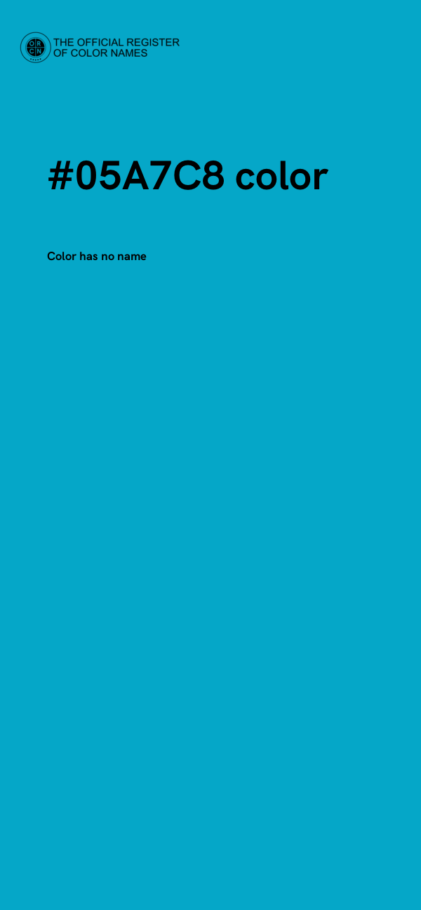 #05A7C8 color image
