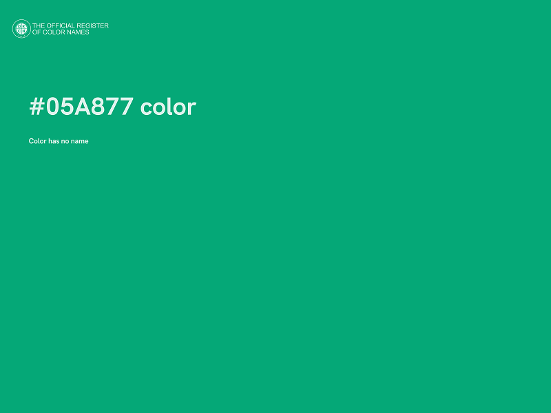 #05A877 color image