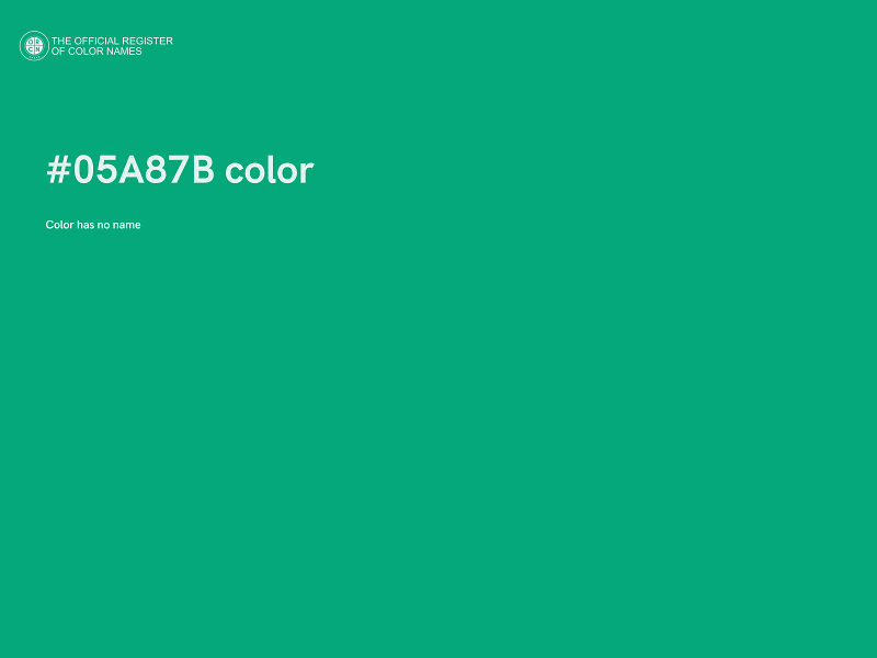 #05A87B color image