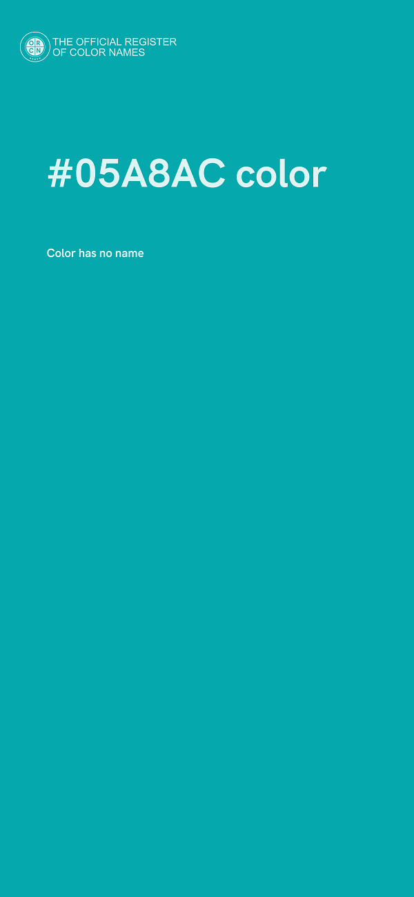 #05A8AC color image