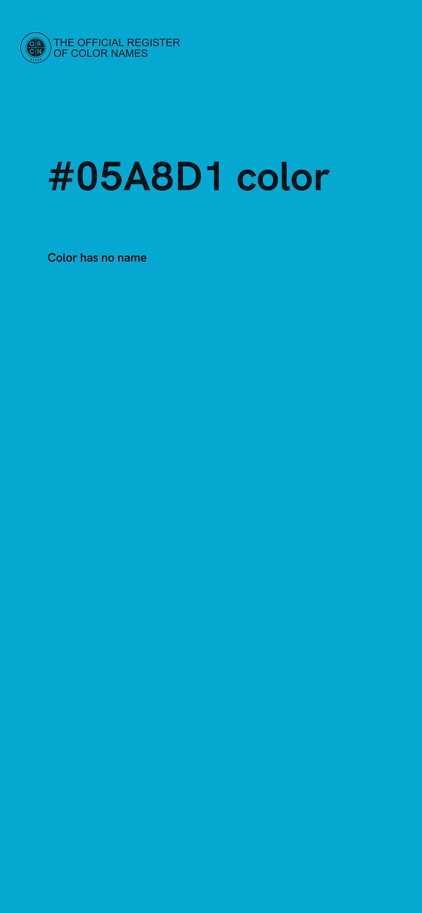 #05A8D1 color image