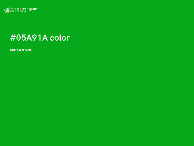 #05A91A color image