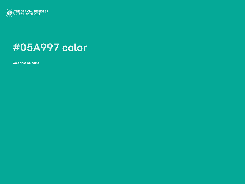 #05A997 color image