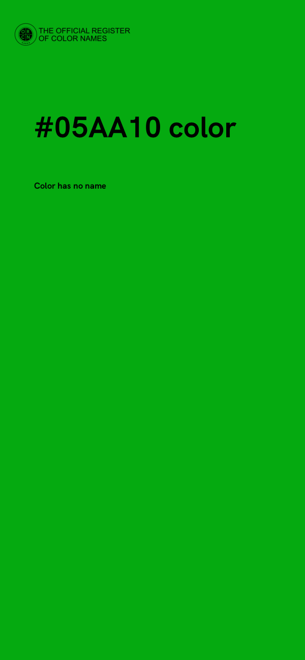 #05AA10 color image
